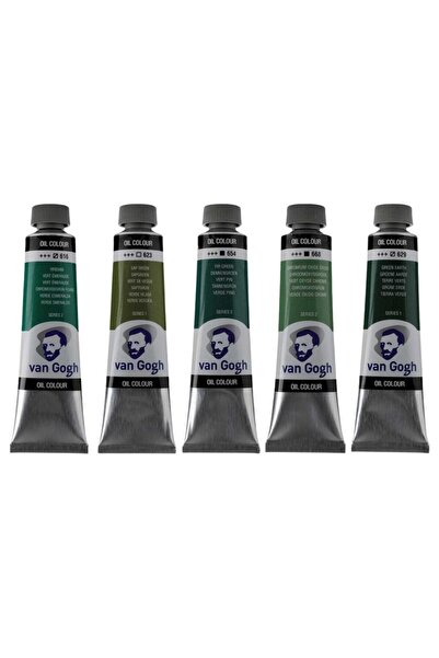 Art Tone Talens Van Gogh Yağlı Boya 40ml - Yeşil Renk Tonları 5'li Set 2