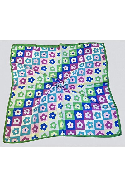 Modakaşmir Шарф з квітковим візерунком з м'якої бавовни Benetton