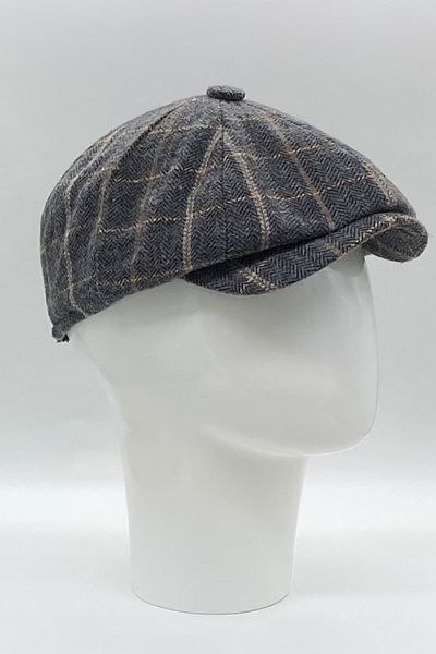 Hoppe Winter Stamped English Style 8-Piece Peaky Blinders Cap Hat