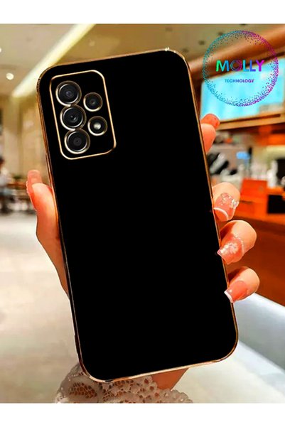 Molly Technology Luxury Silicone Case With Black Edges Gold Detailed Luxury S...