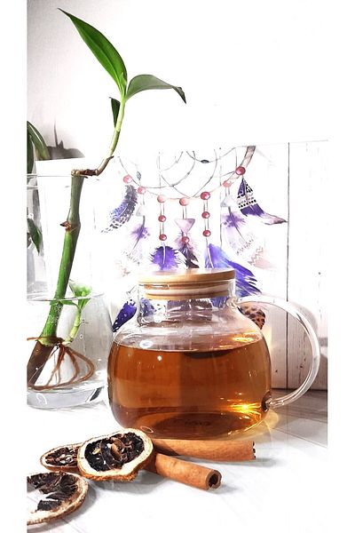 SAVORYHOME Heat Resistant Glass Teapot Tea Infuser 1000ml Heat Resistant Borosilicate Glass Thick Infuser