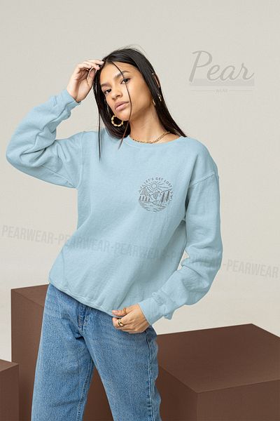 Pear Wear Hanorac oversize pentru damă Lost Printed
