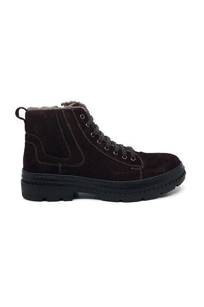 Çetintaş Luis Figo 100% δερμάτινο Nubuck Άνετα ανδρικά καθημερινά χειμερινά αθλητικά μποτάκια με γούνα 40-44