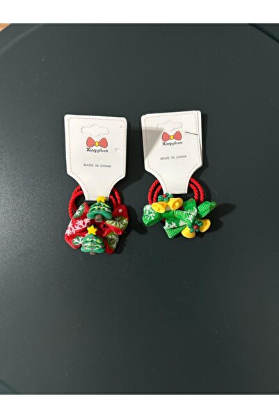 no 39 company Двопальцеві гумові затискачі для волосся з бантиком, набір 2 шт.