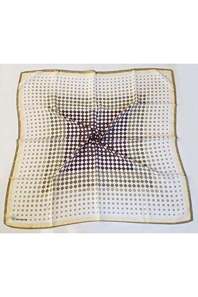 Modakaşmir Шарф з м'якої бавовни з візерунком у вигляді крапок, оливковий