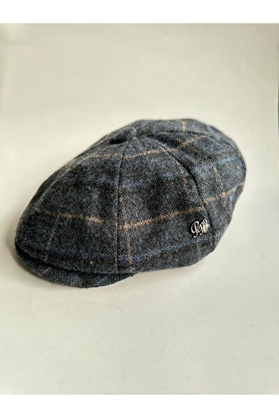 emybox British Style Men's Stamp Draped 8 Piece Cap Peaky Blinders Model Wool...