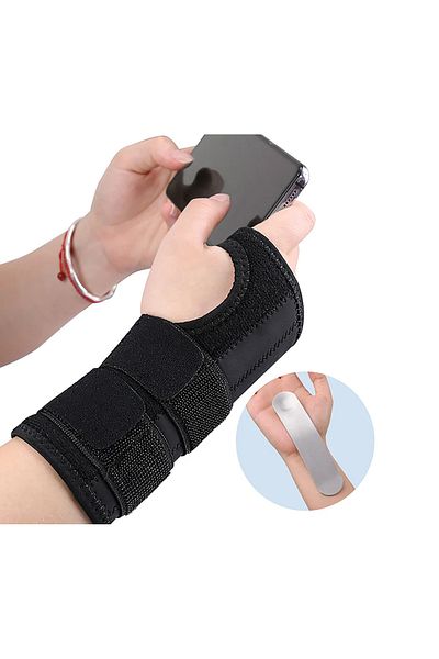 BELLFLEKSS 1 piece wrist support for carpal tunnel night support 3 metal