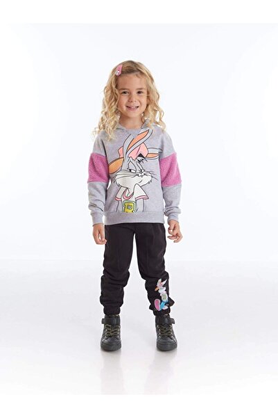 Looney Tunes Girl's Hooded 2-Piece Set 1843
