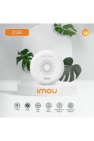 Imou Kablosuz Gaz Dedektörü/Doğal Gaz(CH4) Algılama-Zigbee-Ses ve Işık Alarmı...