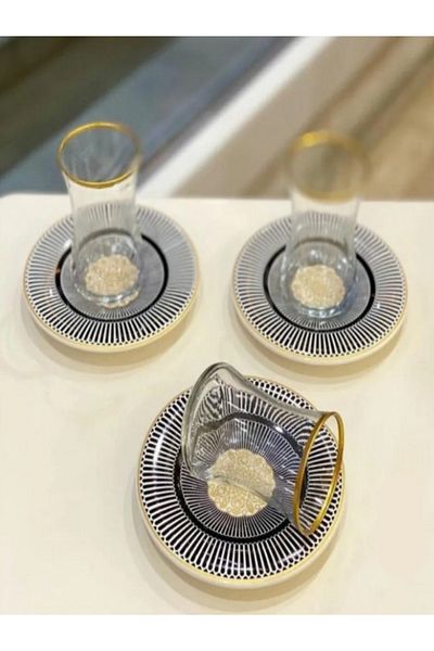 Remetta بيبيتا 12 قطعةطقم شاي زجاجي RD-2041
