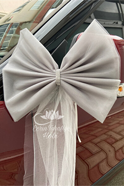 ecrin tuhafiye hobi 5 Adet Düğün Arabası Süsü Gelin Arabası Konvoy Süsü & Boh...