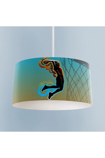 BAMBAŞKA MODA BABY AND KIDS ROOM Basketball Patterned Chandelier