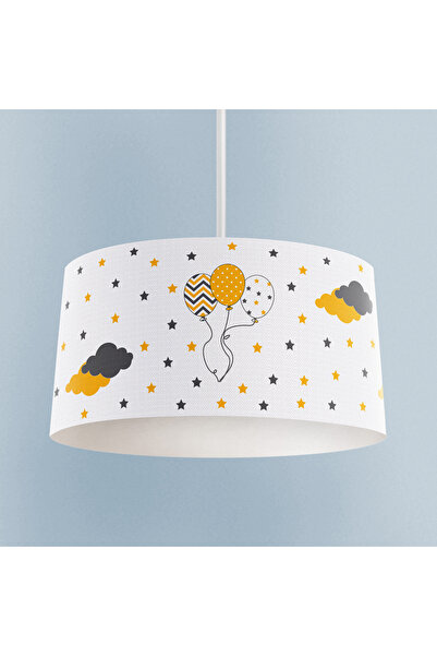 BAMBAŞKA MODA BEBEK VE ÇOCUK ODASI Üç Balonlu Seksek Desenli Avize