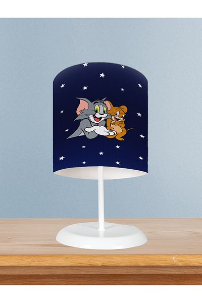 BAMBAŞKA MODA Baby and Children's Room Tom and Jery Patterned Lampshade