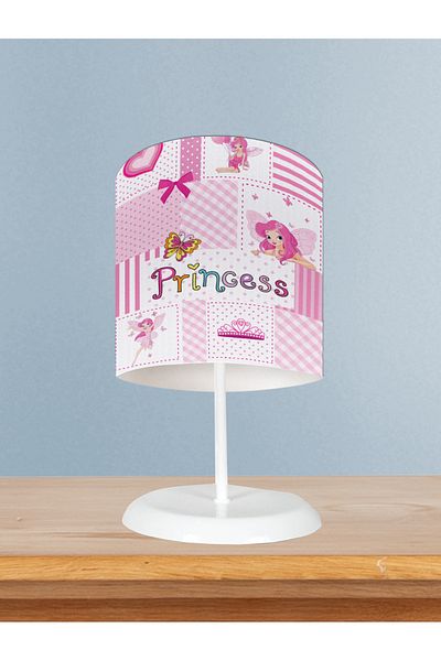 BAMBAŞKA MODA Baby and Children's Room Princess Patterned Pink Lampshade
