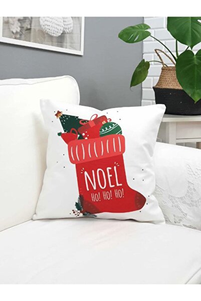 Yılbaşı Yastık Kılıfı,Hediye Minder Örtüsü,Noel Ev Dekorasyonu,Sevgiliye Hediye Yastık Kılıfı KR115