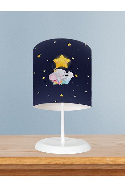 BAMBAŞKA MODA Baby and Children's Room Cute Animals Pattern Lampshade