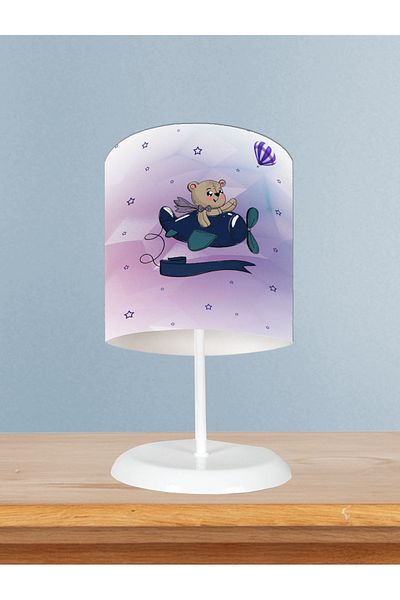 BAMBAŞKA MODA Baby and Children's Room Flying Cute Animal Pattern Lampshade