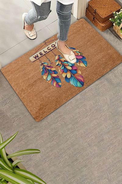 Valerine Life Dream Catcher Bird Feathers Welcome Door Mat 45x70cm