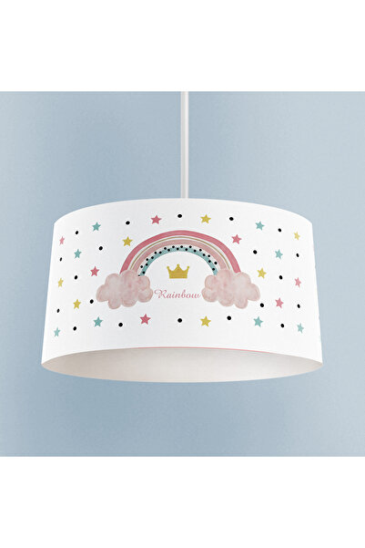 BAMBAŞKA MODA BEBEK VE ÇOCUK ODASI Yıldızlı ve Seksek Desenli Avize