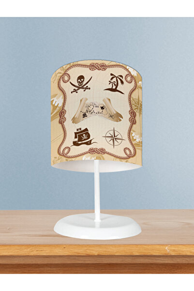 BAMBAŞKA MODA غرفة الأطفال والرضع عاكس الضوء ذو الرأس الجاف على شكل قرصان