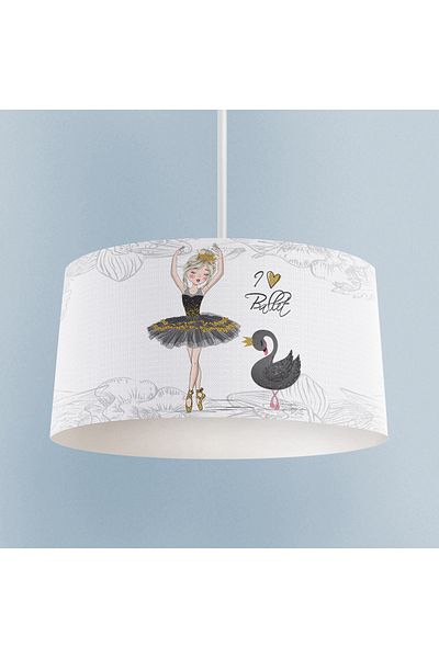 BAMBAŞKA MODA BABY AND KIDS ROOM Ballerina and Swan Patterned Motif Chandelier