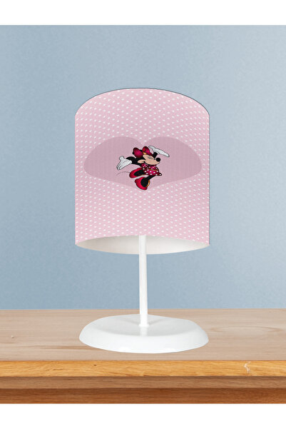 BAMBAŞKA MODA غرفة الأطفال والرضع ميني ماوس على شكل قلب كبير مع عاكس الضوء منقط