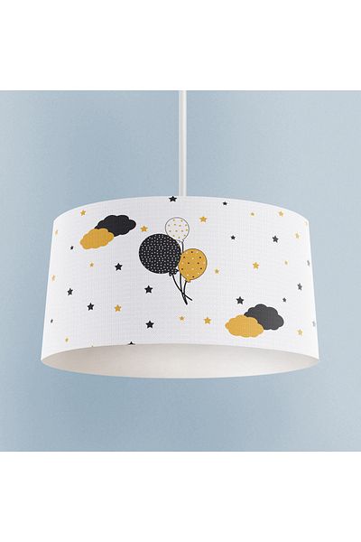 BAMBAŞKA MODA BABY AND KIDS ROOM Balloons Star Patterned Chandelier