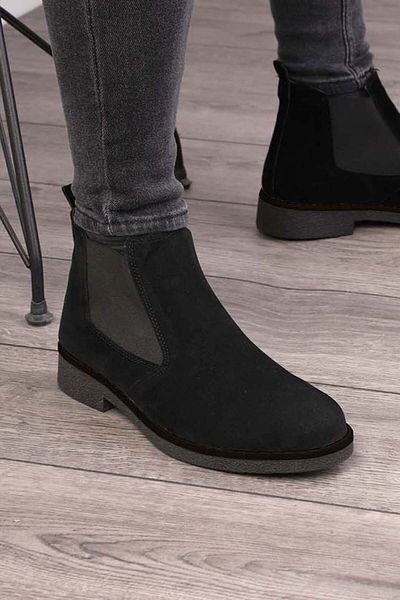 Freemax Unisex Chelsea Boots Garantovaný produkt FM-700-SUE Black