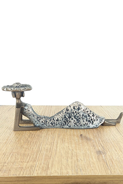 Euro Decora Dekoratif Modern Şapkalı Kadın Heykel Biblo Polyester Ev ve Ofis ...