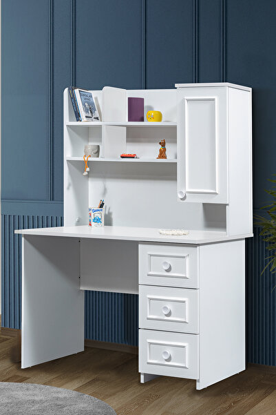 Setay Üniteli Bilgisayar Masası, Beyaz Bahar Çalışma Masası