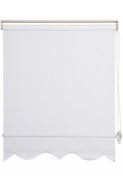 BigPazar White Roller Blind Skirt Sectional Modern (Home Business Office) Sunshade