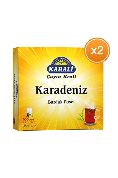 Karali Karadeniz Bardak Poşet 2 Gr 100 Lü X 2 Adet