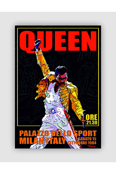 fırsatlar diyarı Queen 1984 Vintage Duvar Posteri - Duvar Dekoru - Kalın Kağı...