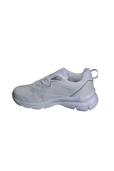 Kinetix KİNETİX Kadın Beyaz Kalın Tabanlı Sneaker Spor Yürüyüş Ayakkabısı Topuk Boyu 5cm