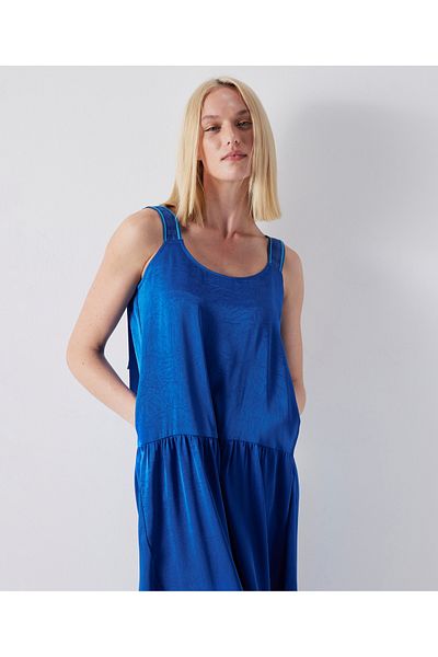 İpekyol Gathered Dress with Adjustable Straps