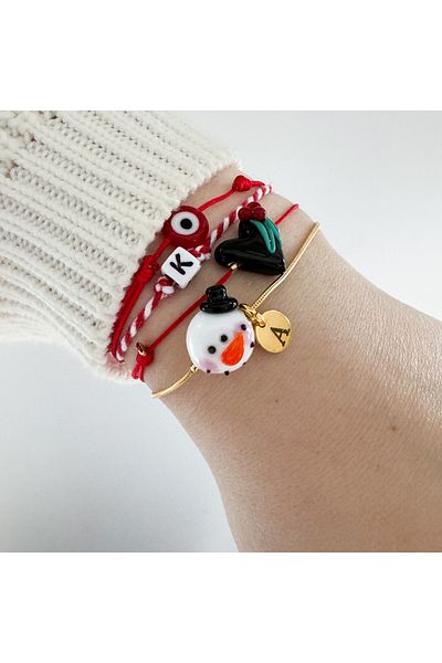 CHARMLUCKY Murano Christmas bracelet combination 1