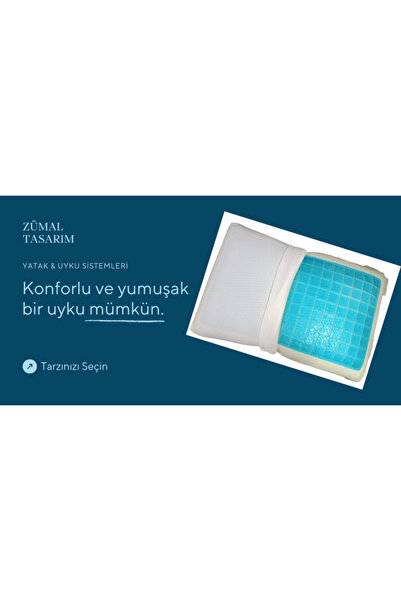 ZÜMAL Ортопедична ергономічна подушка з підтримкою Jej (тканина з алое вера)