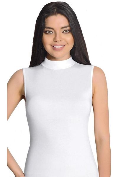 İki Yıldız Modal Turtleneck Zero Sleeve Athlete Body 1912