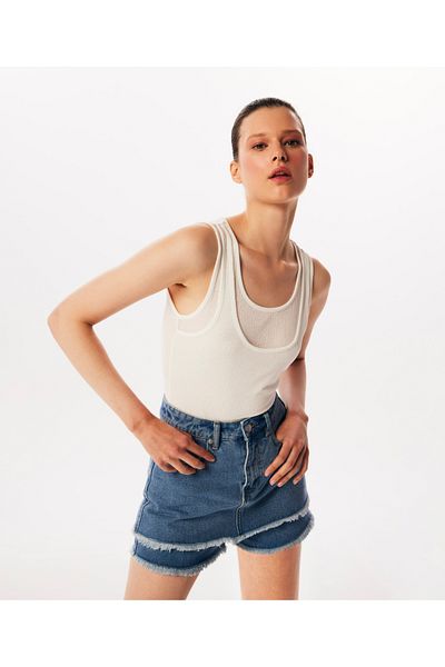 Twist Zweiteiliges T-Shirt