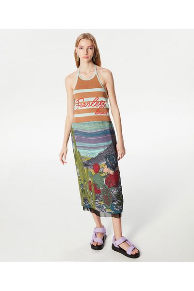 Twist Jacquard Metal Accessory Knitwear