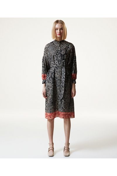 Machka Hemdkleid mit Paisley-Muster