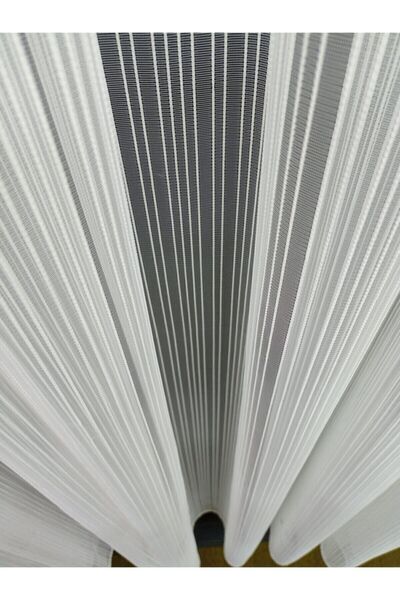 ervin Chain Tulle Curtain Pattern Striped 1/3 Tight Pleat