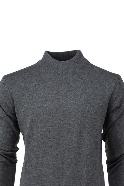 Oppland Men's Winter Natural Cotton Knitwear Thin Knitted Half Turtleneck Stylish Sweater Comfortable Classic Model