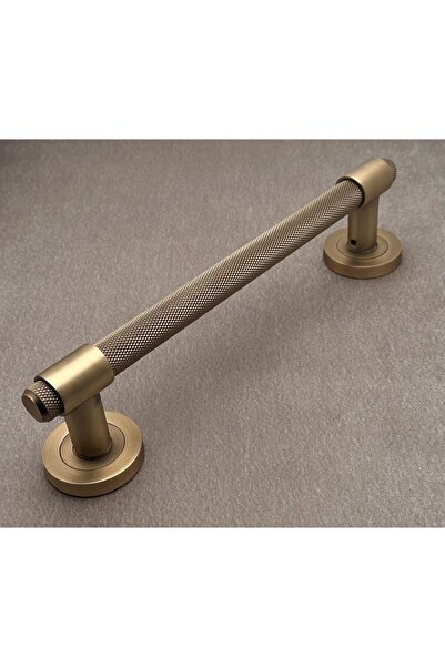 KOLDOOR Punch Zamak A213 Mat Antik Sarı Çekme Kol Sürgülü Kapı Çekme Kolu 25 Cm 1 Takım