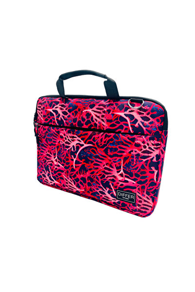 Differ Studio 13-13,3-14'' ιντσών μοτίβο κοραλλιών κόκκινο αδιάβροχο με λουράκι/φορητό υπολογιστή/macbook/φορητό υπολογιστή/τσάντα