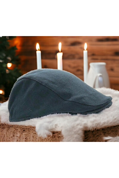 Shopiolog Зимова вовняна кашкетка з качиним пір'ям Flad Cap