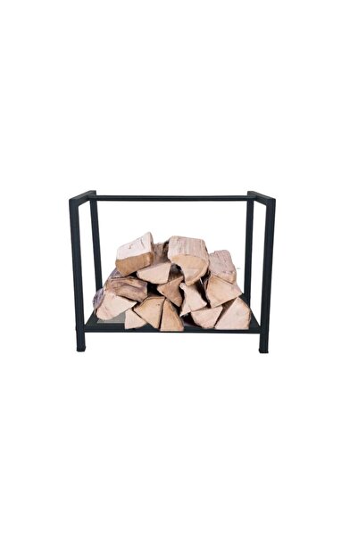 PRADO Short Lignum Dekoratif Metal Odunluk Şömine Odun Sehpası 40CM