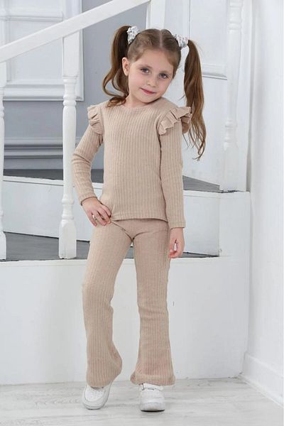 Fosforlu Costum pentru fete Kamika-Raporlu Şardonlu - Slim Fit, se recomandă o mărime mai mare