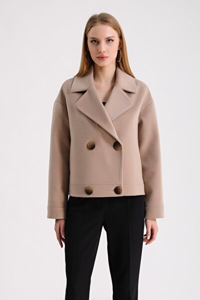 Leather Club Krem Kaşmir Ceket